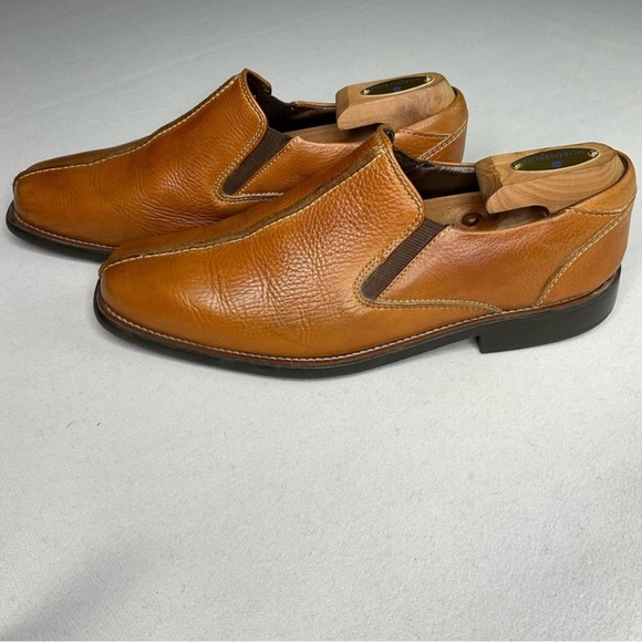 💚 JOHNSTON & MURPHY MENS SPLIT TOE CASUAL SLIP ON DRESS SHOE. GOOD COND - Picture 11 of 14